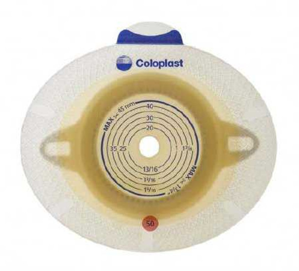 Ostomy Barrier SenSura Click Trim To Fit Extended Wear Double Layer Adhesive 2-3/4 Inch Flange Yellow Code 3/8-2-1/2 Inch Stoma 10041 Box/5