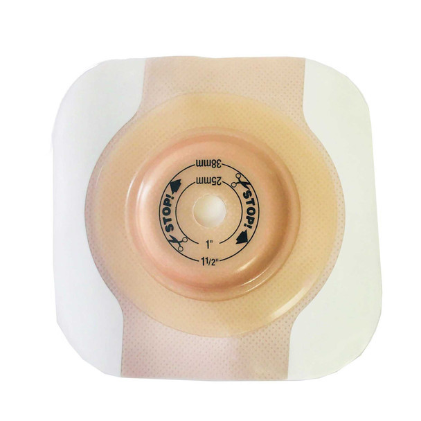 Skin Barrier New Image CeraPlus Trim to Fit Extended Wear Adhesive Tape Borders 44 mm Flange Green Code System Up to 1 Inch Opening 11402 Each/1