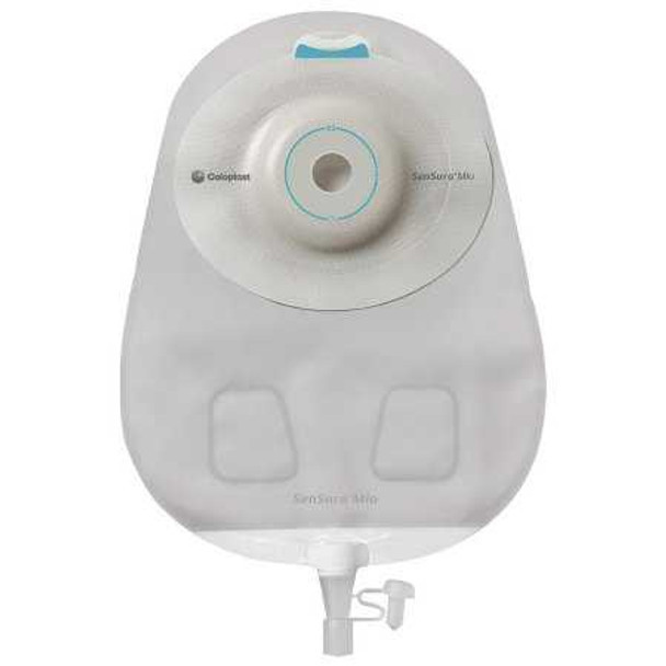 Urostomy Pouch SenSura Mio Convex One-Piece System 10-1/2 Inch Length Maxi 1 Inch Stoma Drainable Convex Light Pre-Cut 16841 Box/10