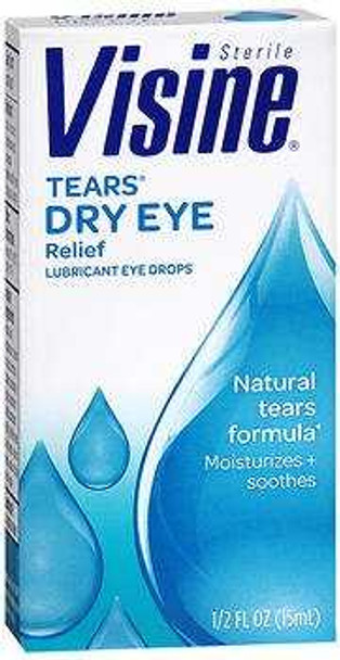 Eye Lubricant Visine® 0.5 oz. Eye Drops 74300001067 Pack of 1