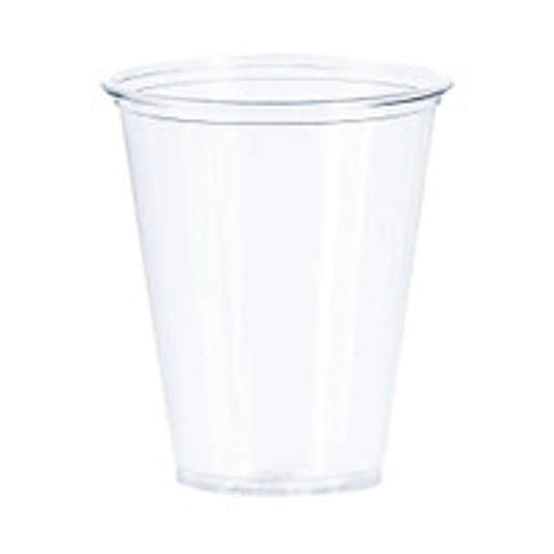 Drinking Cup Solo® Ultra Clear 7 oz. Translucent Plastic Disposable TP7 Case of 1000