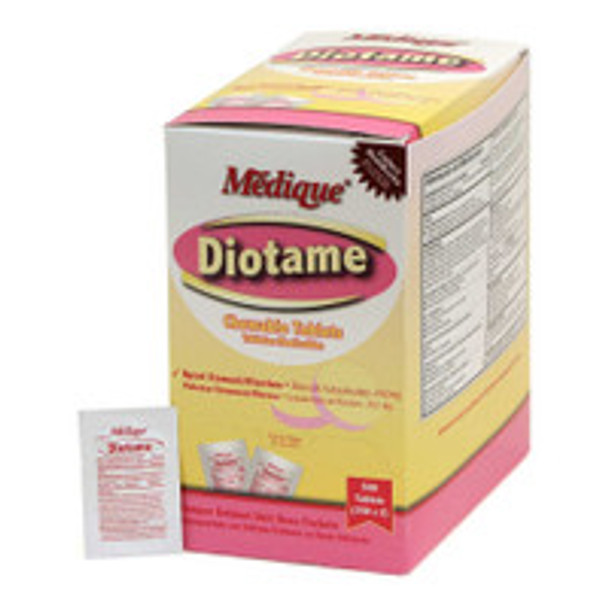 Anti-Diarrheal Diotame® 262 mg Strength Chewable Tablet 500 per Box 22013 Case of 6000