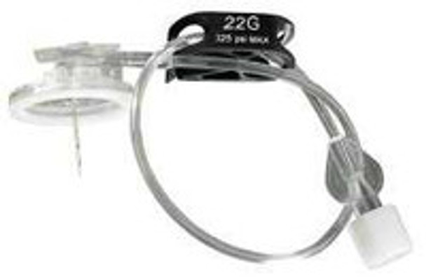 Huber Needle Infusion Set Surecan Safety II 19 Gauge 4/5 Inch 7-1/2 Inch Tubing Without Port 4447001-02 Box of 20