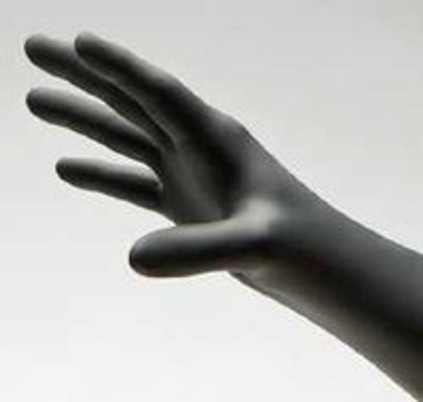 Exam Glove NitriDerm® Ultra Black X-Small NonSterile Nitrile Standard Cuff Length Textured Fingertips Black Chemo Tested / Fentanyl Tested 187050 Case of 1000