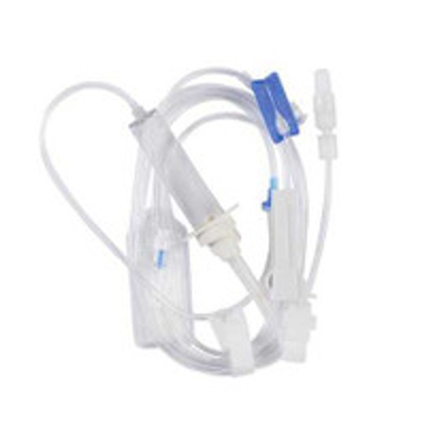 IV Pump Set Z-800 Pump 2 Ports 20 Drops / mL Drip Rate 0.2 Micron Filter 105 Inch Tubing Solution B2-70072-F Case of 50