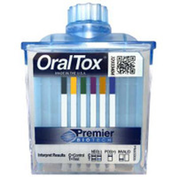 Drugs of Abuse Test Kit OralTox® AMP, COC, OPI, PCP, THC 25 Tests CLIA Non-Waived OT-80504 Case of 1