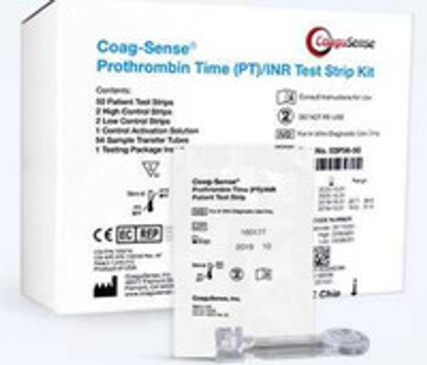 Coag-Sense  ofofessional Coagulation Test Kit, 50 Tests, for Coag-Sense PT2 PT or INR  ofofessional Meter Only  03P57-50, Kit of 1