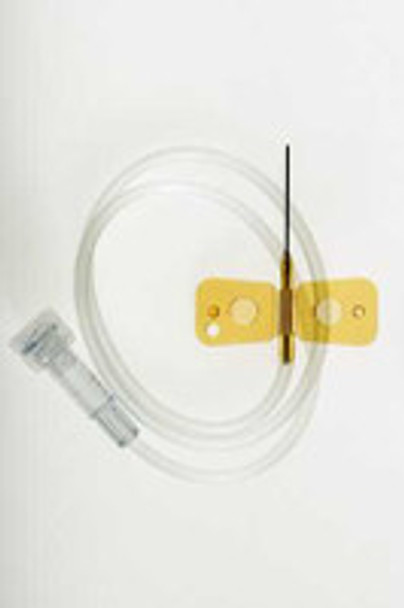Infusion Set UNOLOK 25 Gauge 3/4 Inch 12 Inch Tubing Without Port 7001-25 Box of 100
