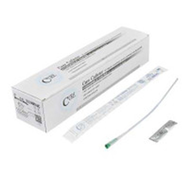 Urethral Catheter Hydrophilic Cure Catheter® Coude Tip Hydrophilic Coated Plastic 14 Fr. 16 Inch HM14C Pack of 1