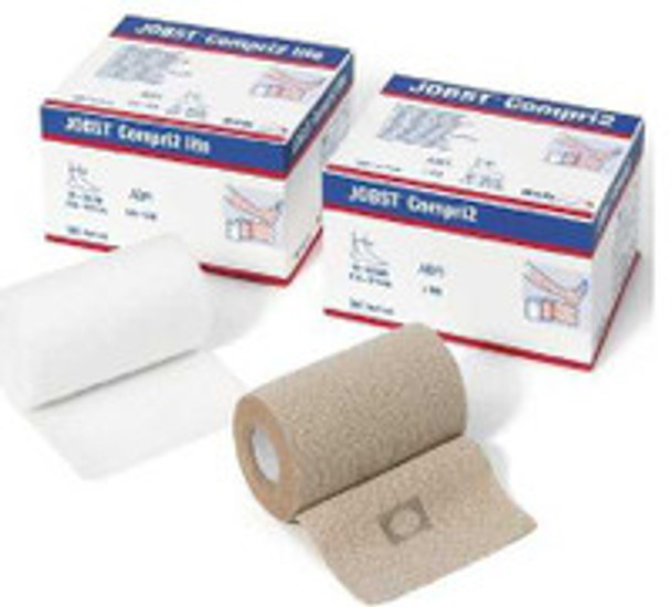 2 Layer Compression Bandage System JOBST® Compri2 9-3/4 to 12-1/2 Inch No Closure Tan NonSterile 40 mmHg 7627101 Pack of 1
