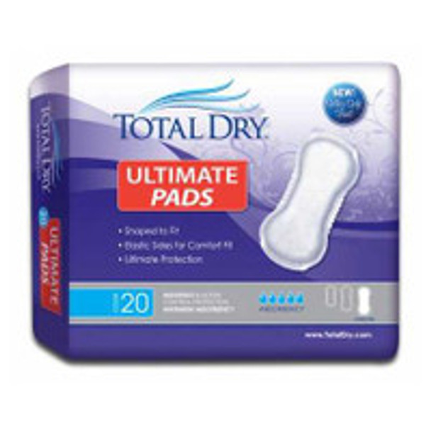 Bladder Control Pad TotalDry 16-1/2 Inch Length Heavy Absorbency Polymer Core Regular SP1596 Case of 180