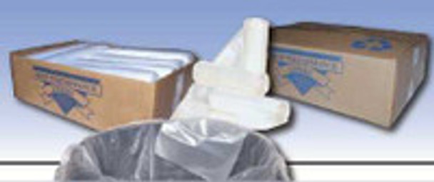 Trash Bag Colonial Bag 33 gal. Clear LLDPE 1 mil 33 x 40 Inch X-Seal Bottom Flat Pack PXC39X Case of 250