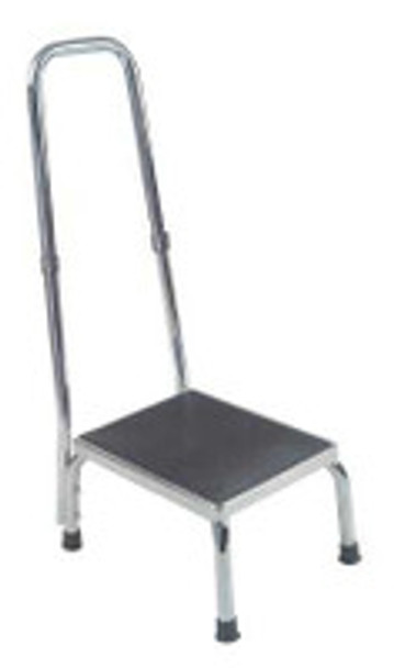 Step Stool with Handrail 1-Step Steel 5-1/4 Inch Step Height 13031-1SV - Pack of 1