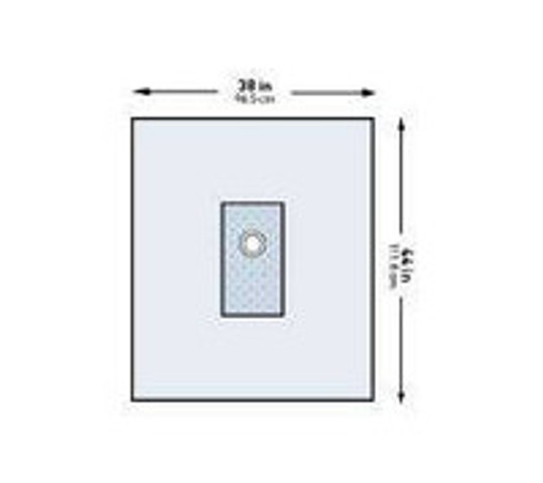 Cardiovascular Drape McKesson Brachial Angiography Drape 38 W x 44 L Inch Sterile 183-I80-01164G-S Case of 32