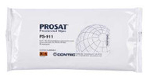 PROSAT® Surface Disinfectant Cleaner Premoistened Cleanroom Manual Pull Wipe 30 Count Pouch Alcohol Scent NonSterile PS-911 Case of 1500