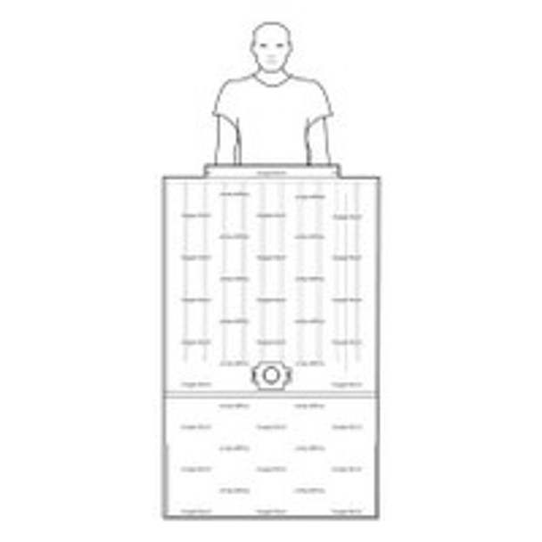 Forced Air Warming Blanket Snuggle Warm® 40 W x 64 L Inch NonWoven SWU-2004 Box of 10