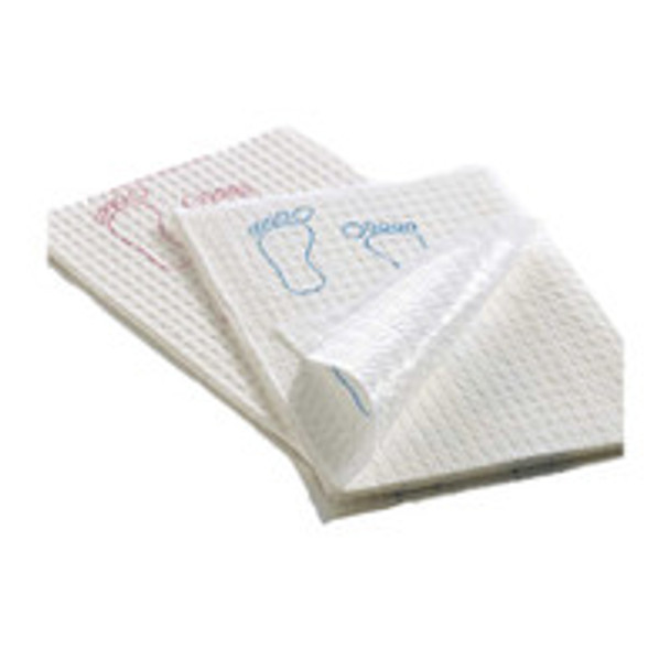 Procedure Towel Footprint® 13-1/2 x 18 Inch White / Blue Footprints NonSterile 70190N Case of 500