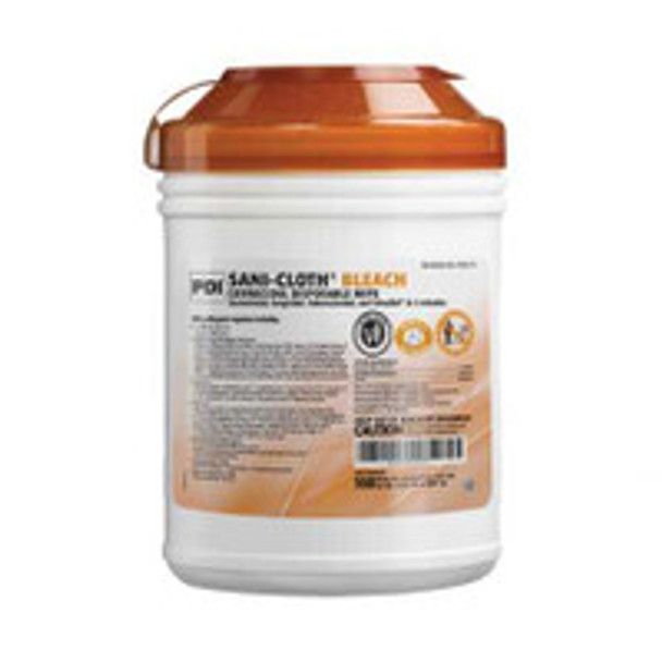 Sani-Cloth® Bleach Surface Disinfectant Cleaner Premoistened Germicidal Manual Pull Wipe 160 Count Canister Bleach Scent NonSterile P84172 Container/160