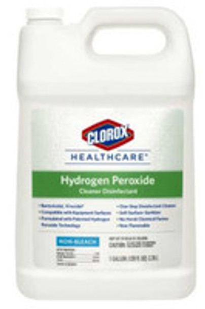 Clorox Healthcare Surface Disinfectant Cleaner Refill Peroxide Based Manual Pour Liquid 1 gal. Jug Unscented NonSterile 30829 - Case of 4