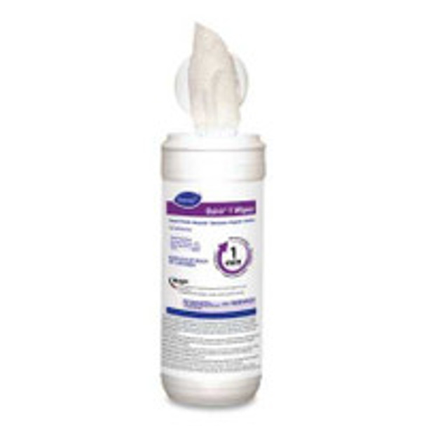 Diversey Oxivir® 1 Surface Disinfectant Cleaner Premoistened Hydrogen Peroxide Based Manual Pull Wipe 60 Count Canister Scented NonSterile DVO100850922 Carton of 60