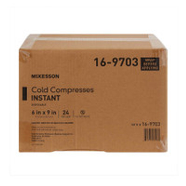 Instant Cold Pack McKesson General Purpose 6 x 9 Inch Plastic / Calcium Ammonium Nitrate / Water Disposable 16-9703 Case of 24