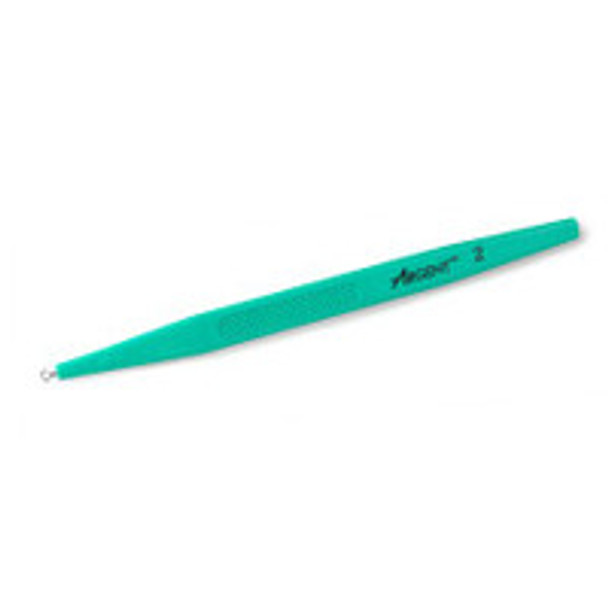 Dermal Curette McKesson 5-1/2 Inch Length Flat Textured Handle 2 mm Tip Semi-Sharp Loop Tip 16-DC2 Case of 200