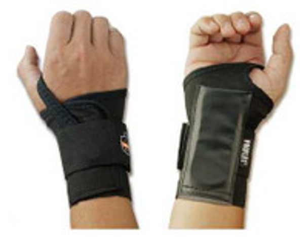 ProFlex 4000 Wrist Support Single Strap, up to 6'' Wrist Circumference, Right Hand, Black, Small, Pack of 1
