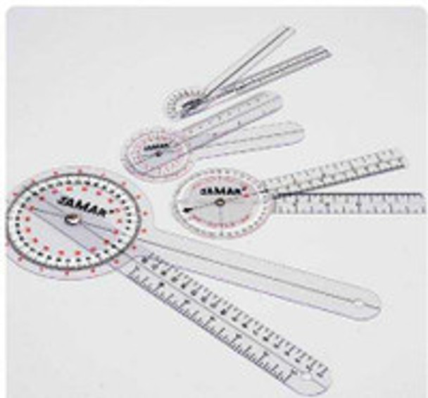 Goniometer EZ Read Jamar 0 - 180 Degree and 0 - 360 Degree in 1 Degree Increment 12-1/2 Inch 7541 Pack of 1