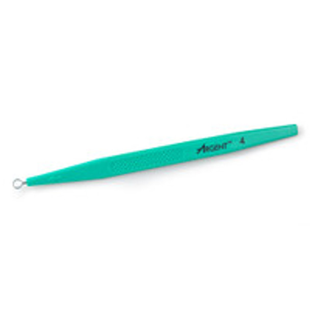 Dermal Curette McKesson 5-1/2 Inch Length Flat Textured Handle 4 mm Tip Semi-Sharp Loop Tip 16-DC4 Box of 50