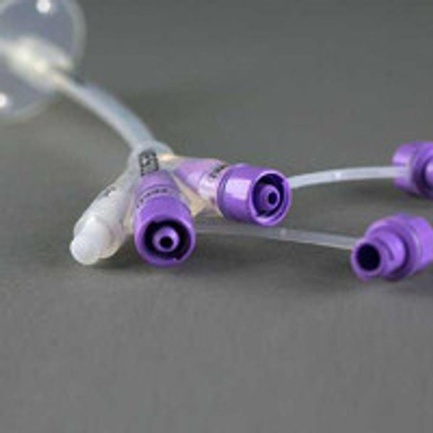 Gastrostomy Feeding Tube Vesco Medical 14 Fr. Silicone Sterile VED-214 Case of 5