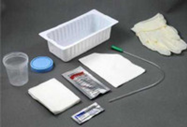 Intermittent Catheter Tray AMSure® Urethral 14 Fr. Without Balloon PVC AS870 Case of 20