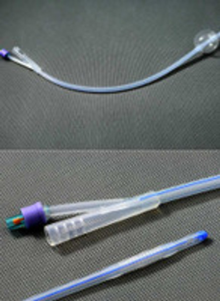 Foley Catheter AMSure® 2-Way Standard Tip 30 cc Balloon 22 Fr. Silicone AS42022S Pack of 1
