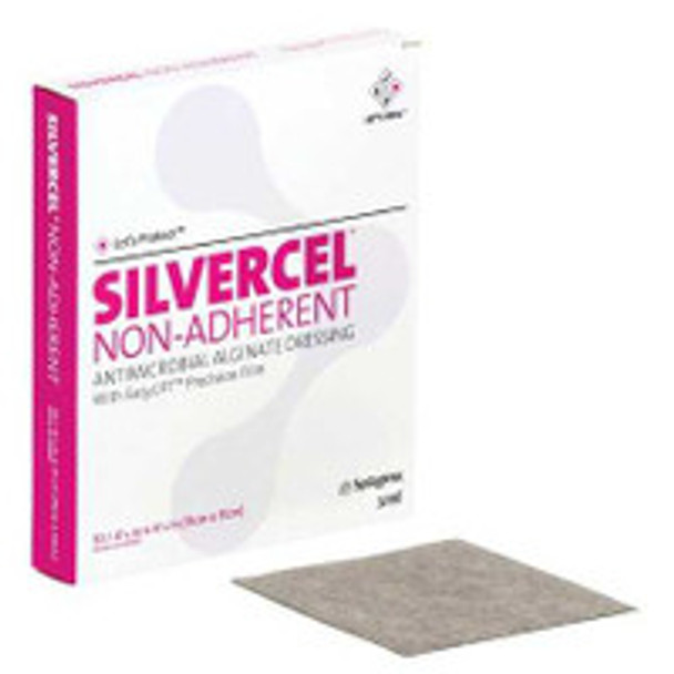 Silver Alginate Dressing Silvercel Non-Adherent 4-1/2 x 4-1/2 Inch Square Sterile 900404 Pack of 1