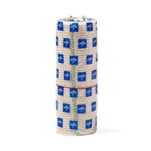 Elastic Bandage Matrix 6 Inch x 5 Yard Medium Compression Double Hook and Loop Closure Natural NonSterile MDS087006LF Box of 10