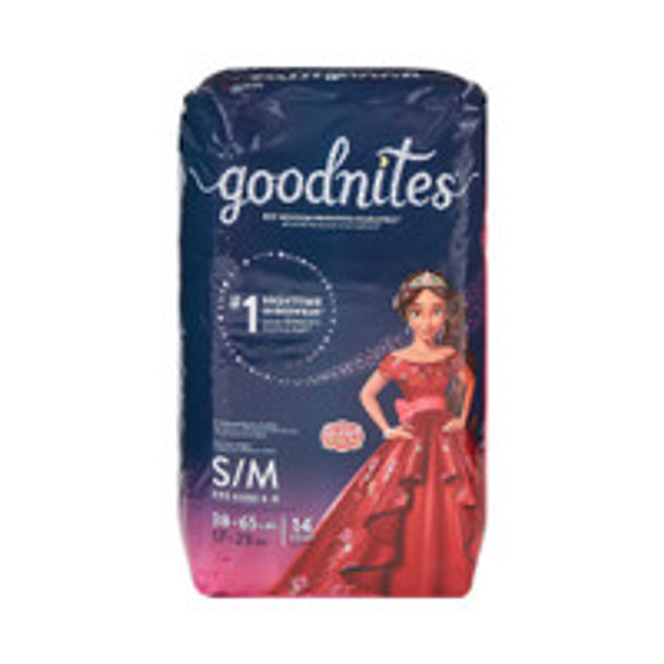 Female Youth Absorbent Underwear GoodNites® Pull On with Tear Away Seams Small / Medium Disposable Heavy Absorbency 41314 Pack of 14
