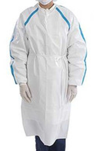 Chemotherapy Procedure Gown Contec® CritiGear Small / Medium White NonSterile ASTM D6978-05 Disposable HCGA0800-S/M Case of 30