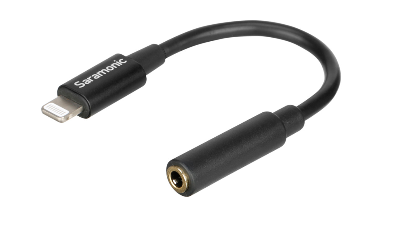 Saramonic SR-C2002 3.5mm TRRS(Female) to Lightning(Male)Microphone and Headphone Jack Adapter