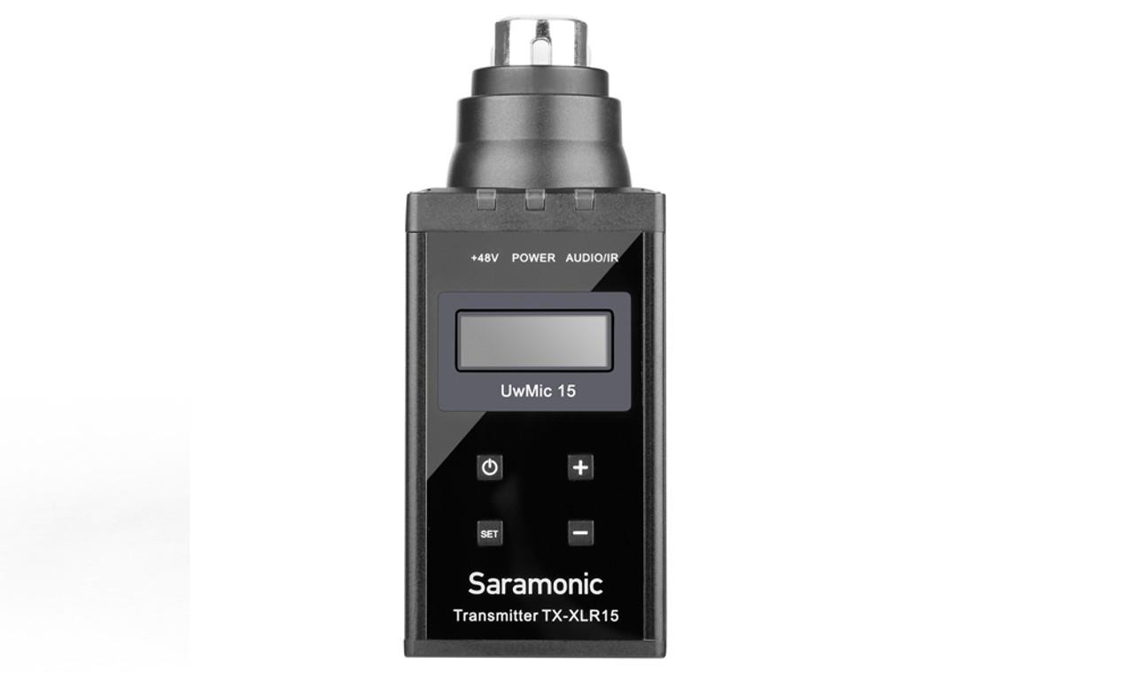 Saramonic UwMic15B UHF Wireless XLR Plug-On Transmitter System