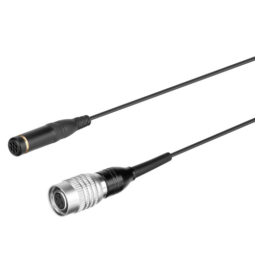 Saramonic DK3C Premium 4mm Omnidirectional Lavalier Microphone for Audio-Technica Unipak Wireless Transmitters with 4-Pin Hirose Locking Connector