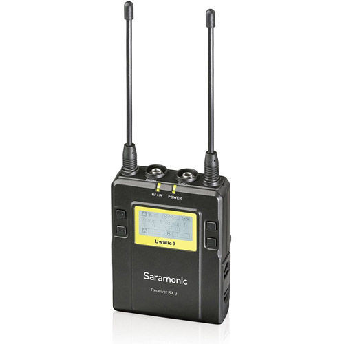 Saramonic UwMic9 RX9 - Simultaneous Dual TX Wireless Mic Receiver Only - UHF Wireless RX