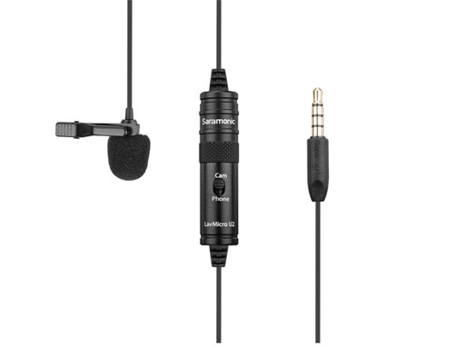 Saramonic LavMic U2 Lavalier Microphone for 3.5mm TRS, 6 M Cbl