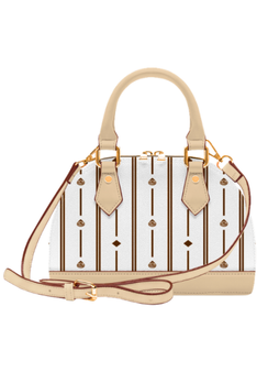 Crisp, polished, and effortlessly refined—the White Mahogany Brown Flori Satchel balances soft ivory tones with warm mahogany accents for a look that feels both modern and timeless.