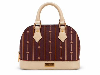 Rich, sculpted, and undeniably sophisticated—the Bordeaux Flori Satchel brings depth and quiet luxury to any look. Its deep wine hue enhances the signature pattern, creating a statement that feels bold yet timeless.