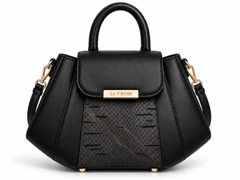 Bold, sophisticated, and effortlessly modern, the Serpentine handbag redefines eco-luxury accessories. *Each piece displays a unique natural grain which are inherent to the material and are not considered defects. No two Serpentine Noir bags will be exactly alike.