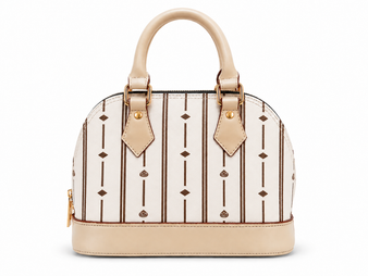 Flori Satchel - White Mahogany Brown 25CM