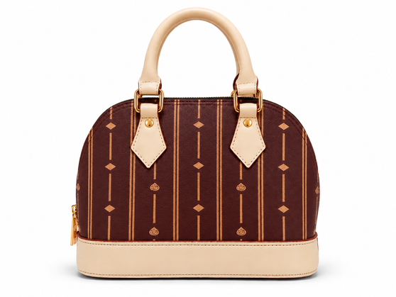 Rich, sculpted, and undeniably sophisticated—the Bordeaux Flori Satchel brings depth and quiet luxury to any look. Its deep wine hue enhances the signature pattern, creating a statement that feels bold yet timeless.