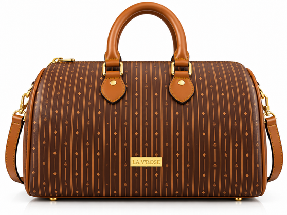 Rich, sculpted, and undeniably sophisticated—the Bordeaux Flori™ Grand Boston-style bag brings depth and quiet luxury to any look. Its deep wine hue enhances the signature pattern, creating a statement that feels bold yet timeless.