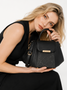 Serpentine Noir Satchel