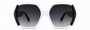 The Flori Star Gazer oversized sunglasses in white creates a subtle interplay of depth, sparkle, and vintage-inspired glamour.