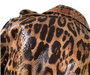 Make a bold entrance in the Leopard Rosette Trench Coat. Designed for the woman who embraces statement-making style, this sophisticated longline coat combines a striking leopard rosette print with a luxurious, glossy textured finish.